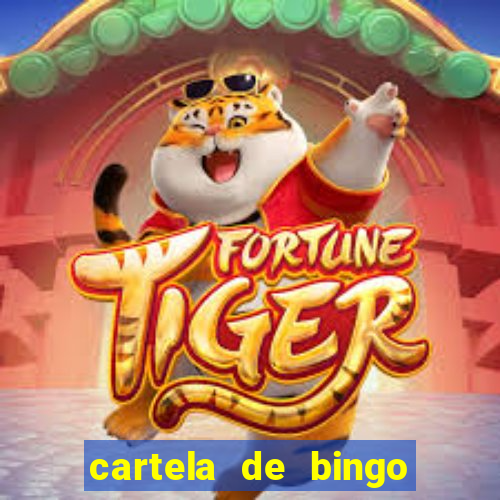 cartela de bingo cha de bebe